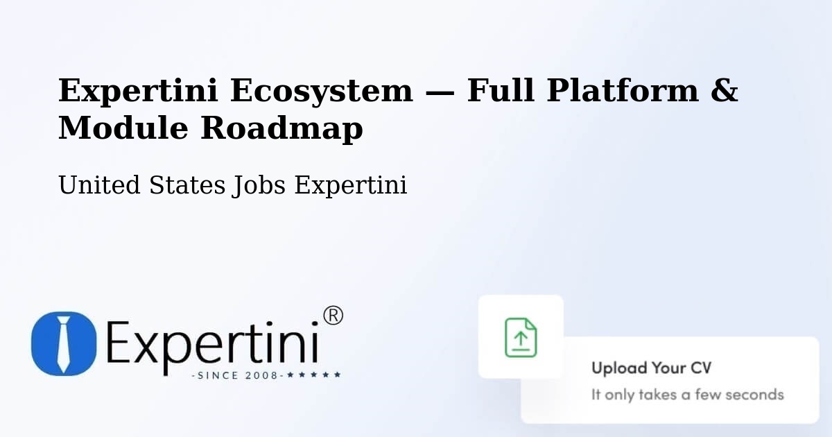 Expertini Ecosystem — Full Platform & Module Roadmap – Sheldon
