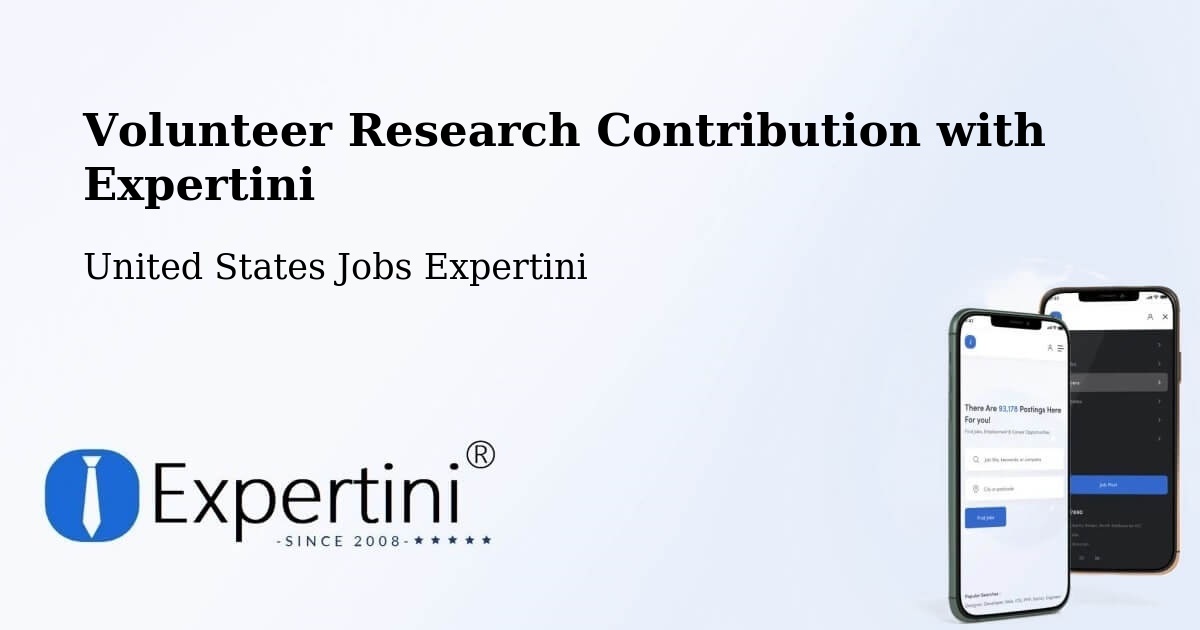 Volunteer Research Contribution Program – Sheldon - United States Jobs Expertini